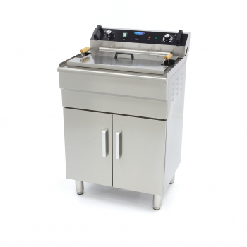 Fritteuse 3,5L 1 Korb mit Ablasshahn 400V - Professionelle Fritteuse für die Gastronomie