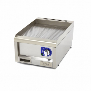 Gewerbegrillplatte gerillt 60cm tief elektrisch 400V - Einzelgerät