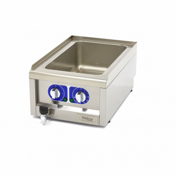 Bain Marie Einzelgerät 60cm mit Ablaufhahn elektrisch - Gastrohot