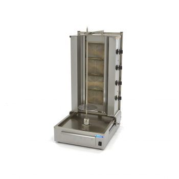 Dönergrill 4 Brenner 70 kg Fleisch Gas - Professioneller Dönergrill für Gastronomie - Gastrohot