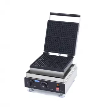 Waffeleisen 4 Waffeln Mini Quadrate - Perfekt geformte Waffeln in Miniformat