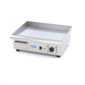 Grillplatte glattes Chrom 55cm inkl. Tropfschale - Hochwertige Grillplatte für professionelle Küche
