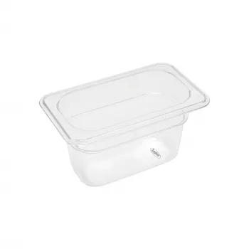 Gastronormbehälter 1/9 GN 10 cm tief aus Polycarbonat - Robuster und transparenter GN-Behälter