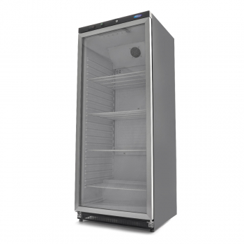 Kühlschrank 600L Schwarz mit Glastür - Großer Kühlschrank für die Gastronomie