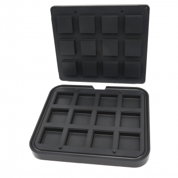 Tarteletteform Quadrat 72/62 mm - 12 Stück