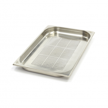 Gastronormbehälter 1/1 GN 4 cm tief - Edelstahl durchlöchert