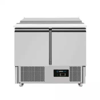 Saladette 900x700x870 mm Edelstahl 230 Liter 2 Türen