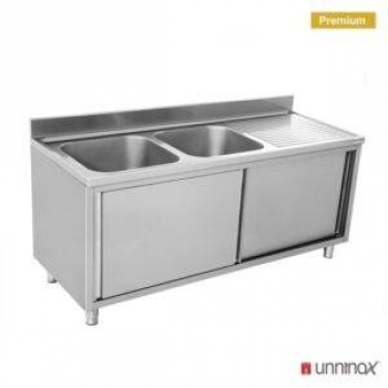 Spülenunterschrank 2 Becken links 180x70x85cm
