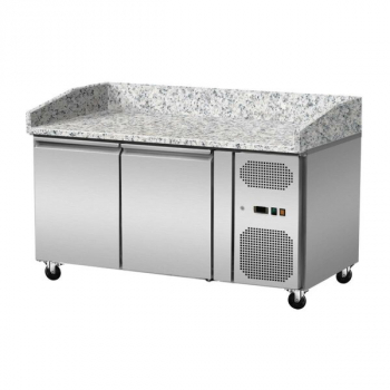 Pizza Kühlthek Granit Rosa Grau 2 Türen 151 x 80 - Gastrohot