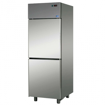 Tiefkühlschrank 600L aus Edelstahl mit 2 Türen