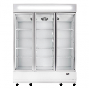 Kühlschrank mit 3 Glastüren und Werbetafel - Modell GTK-1065
