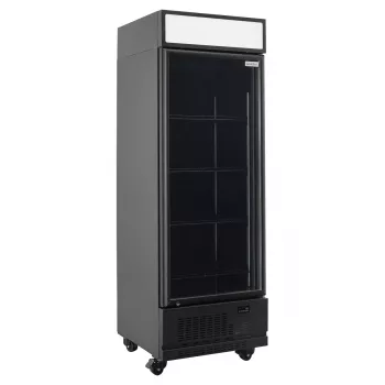 TOPLINE Getränkekühlschrank 570 Liter mit LED-Leuchtaufsatz & Glastür