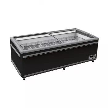 TOPLINE Kühl- & Tiefkühltruhe 850 Liter mit Glasschiebedeckel