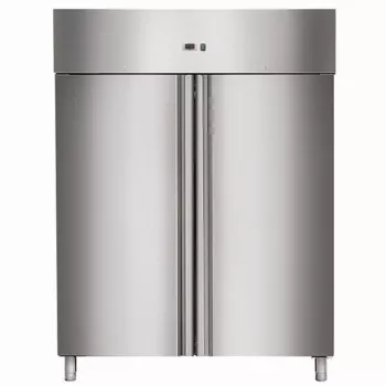 Skyrainbow Umluft Gewerbekühlschrank mit 2 Türen | -2°/+8°C | Edelstahl | 1145 Liter