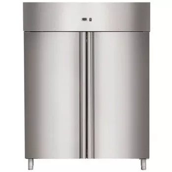 Skyrainbow Edelstahl Kühlschrank mit 2 Türen | -2°/+8°C | Umluftkühlung | 1333 Liter