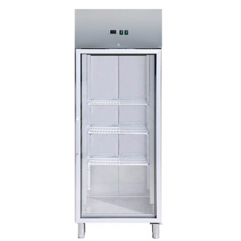 Tiefkühlschrank mit Glastür GN2/1 610L | -18° -22°C