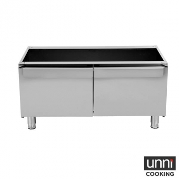 Untergestell 650-Kochlinie 1020x650xH560 mit Tür, montiert