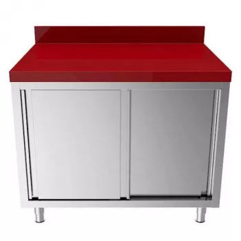 Polyethylen-Arbeitsschrank 1400x700xH850mm mit Schiebetüren