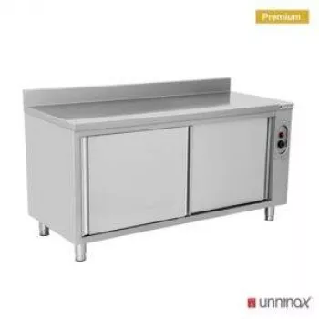 Wärmeschrank1200x700x850 mm mit Aufsatz, 1,5 kW, 2 Schiebetüren