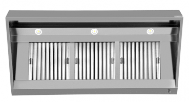 Wandhaube B1800xD950xH400 – professionelle Absaugung