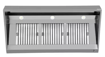 Wandhaube B1800xD950xH400 – professionelle Absaugung, 950 mm Tiefe